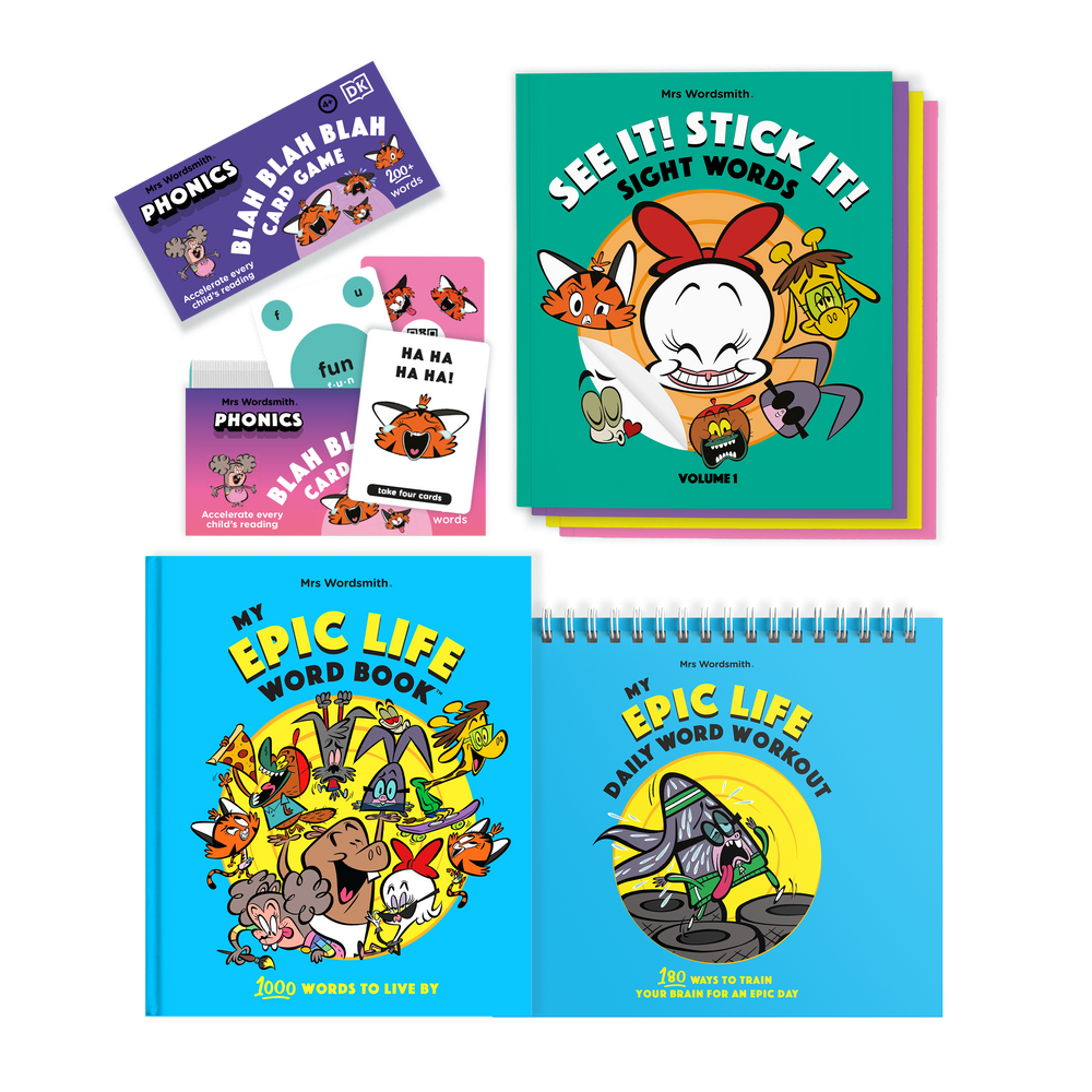 Phonics games and sight word books