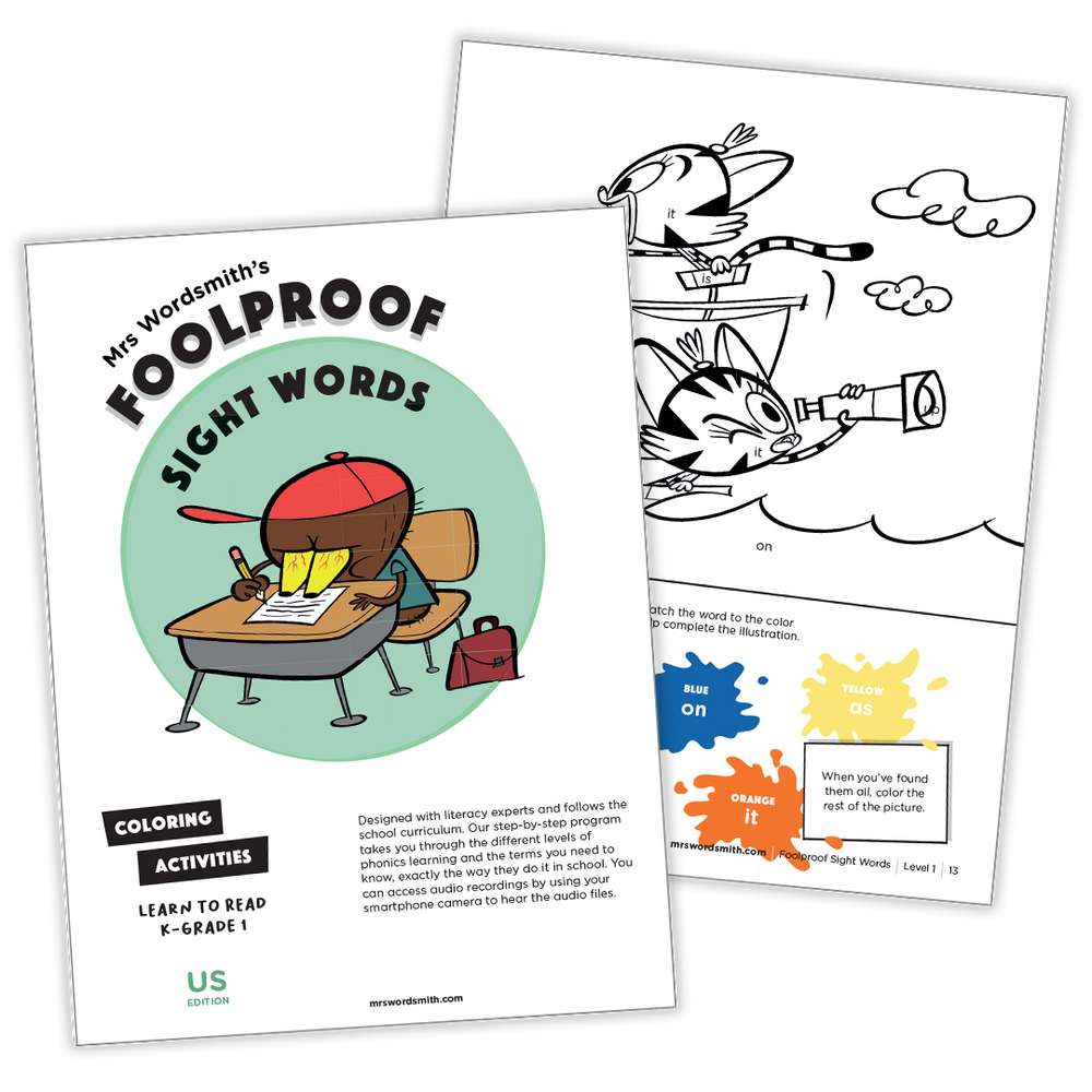 Grade 1 sight words coloring activity bundle (carousel 3)