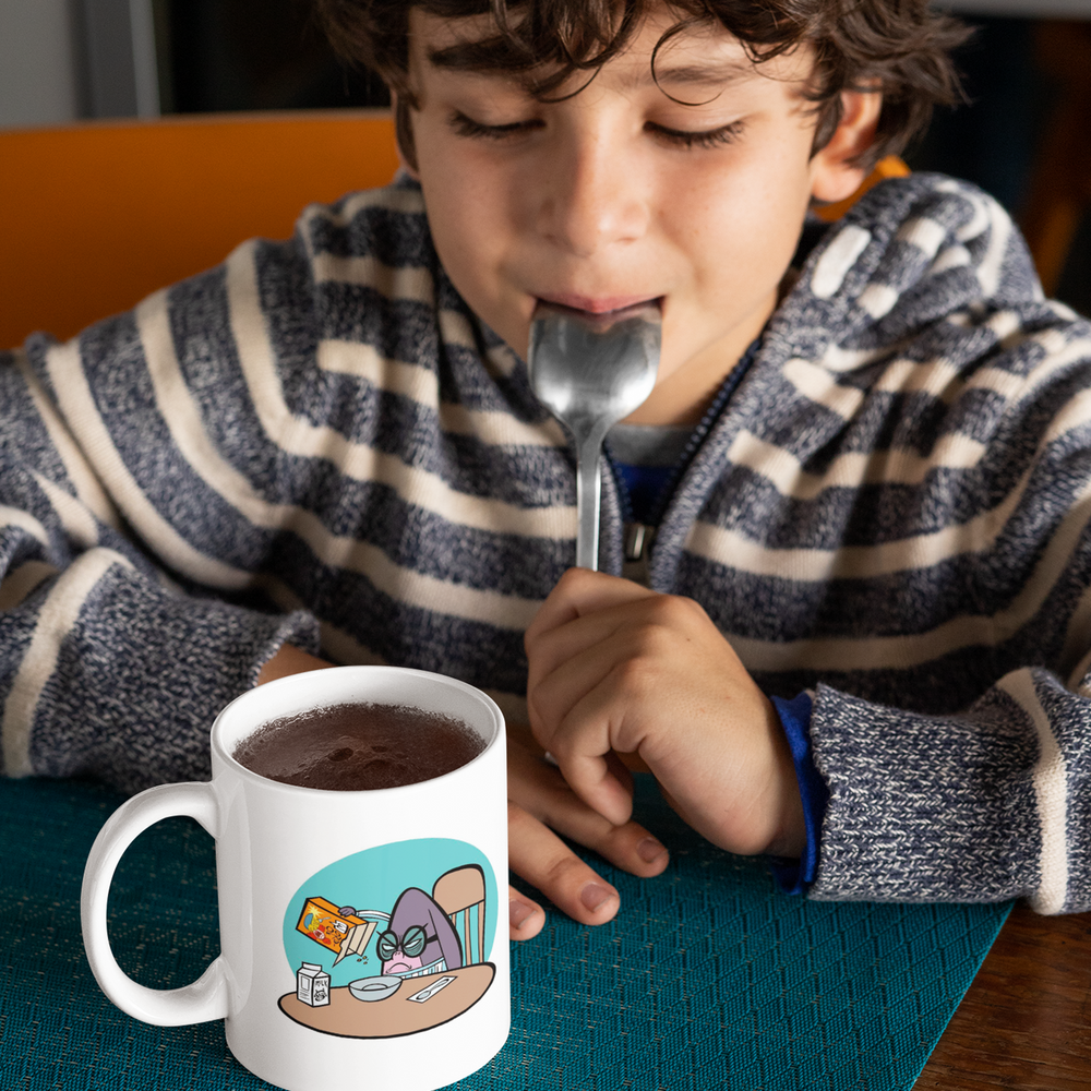 Boy with spoon, Grumpy Mug