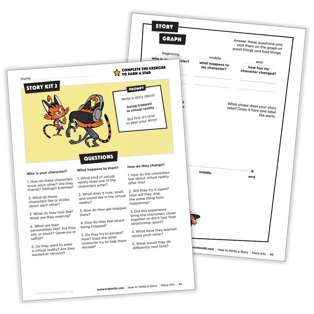 Story kit & graph worksheets from HTWS bundle