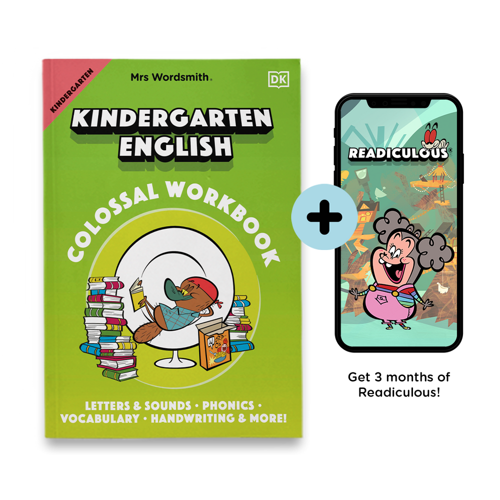 Kindergarten English Workbook & Readiculous App