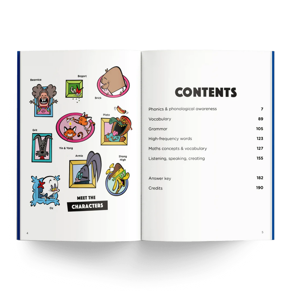 Phonics, Grammar, Vocabulary, Carousel 1