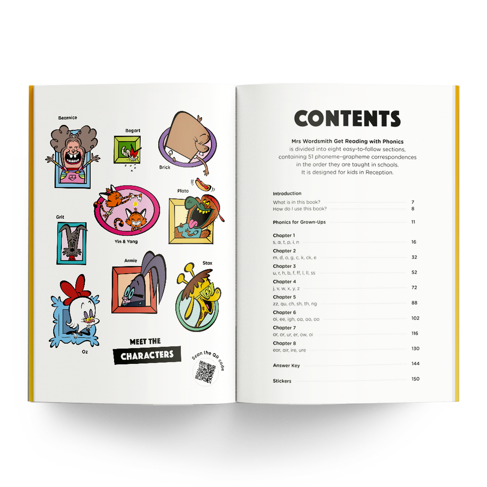 Get Reading with Phonics book carousel page