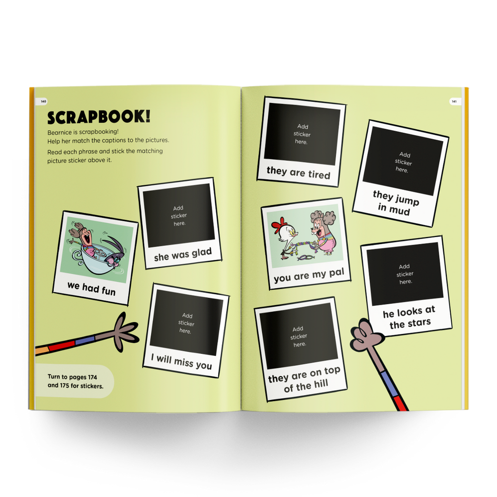 Get Reading with Phonics scrapbook activity