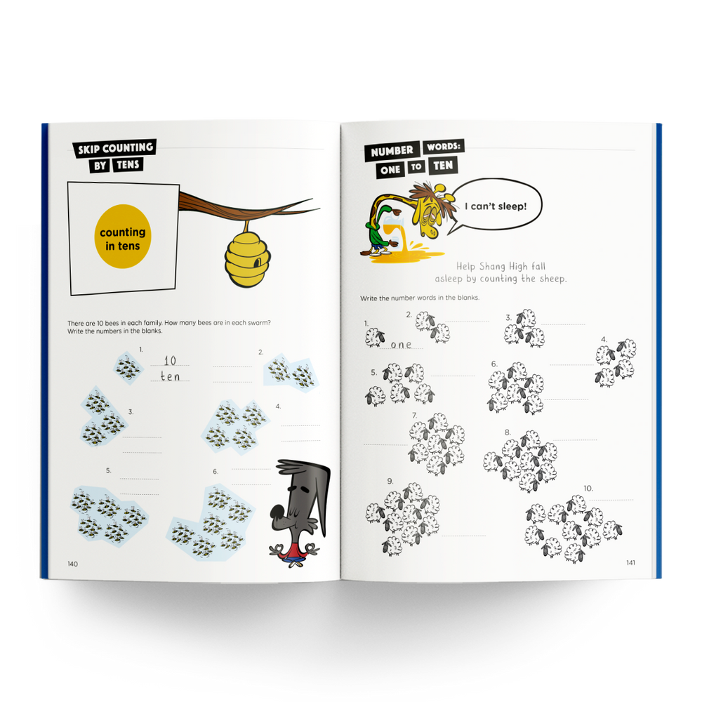 Grade 1 Math Workbook - Counting in Tens
