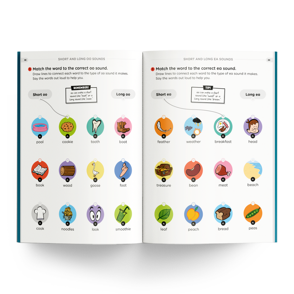 Grade 2 Workbook - Short/Long OO Sounds Matching