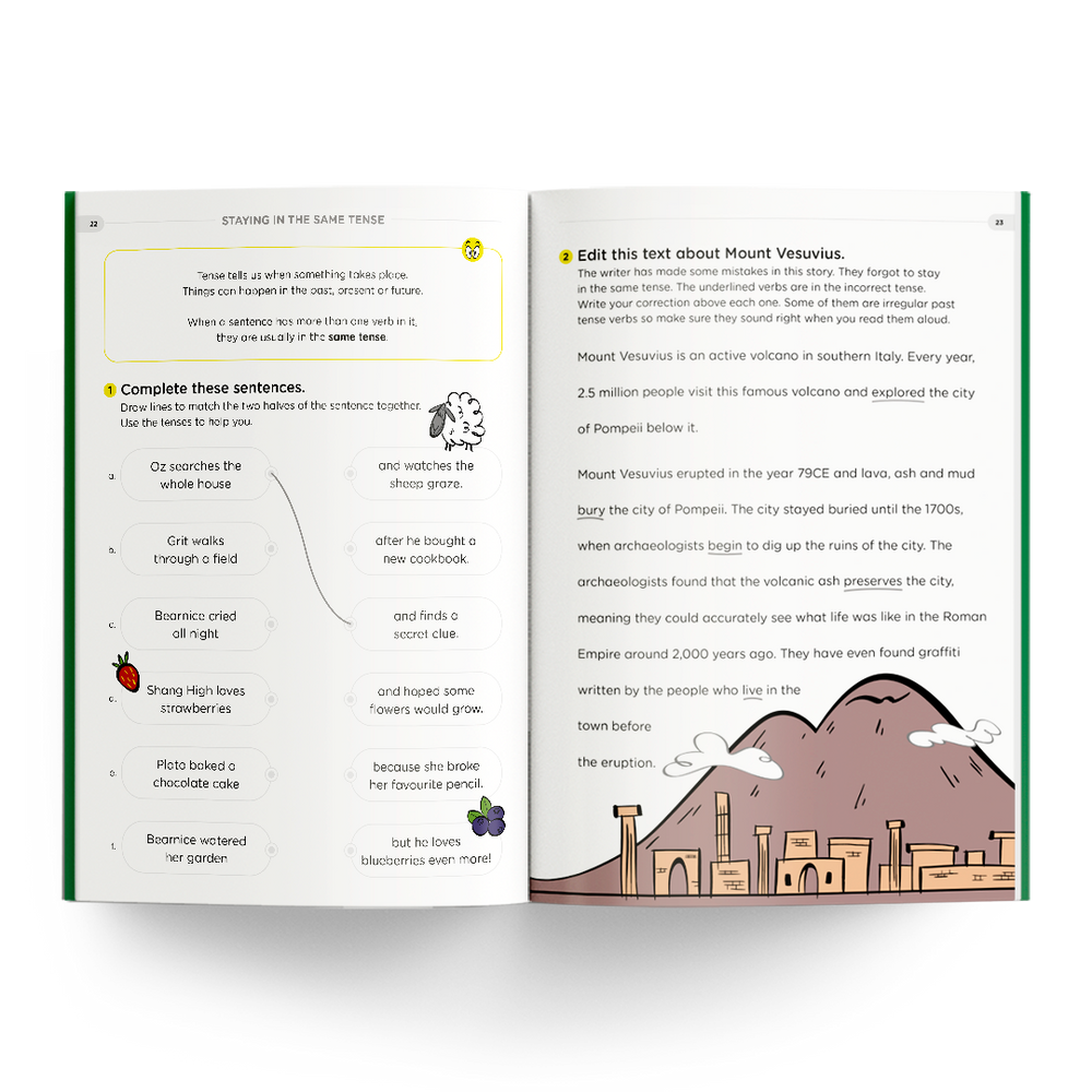 editing text about Mount Vesuvius
