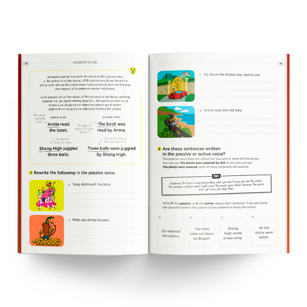 Grade 6 Workbook - Passive Voice Lesson