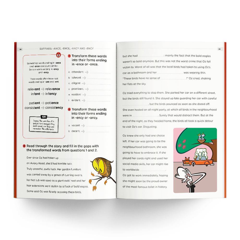 Fill-in-the-blanks story activity