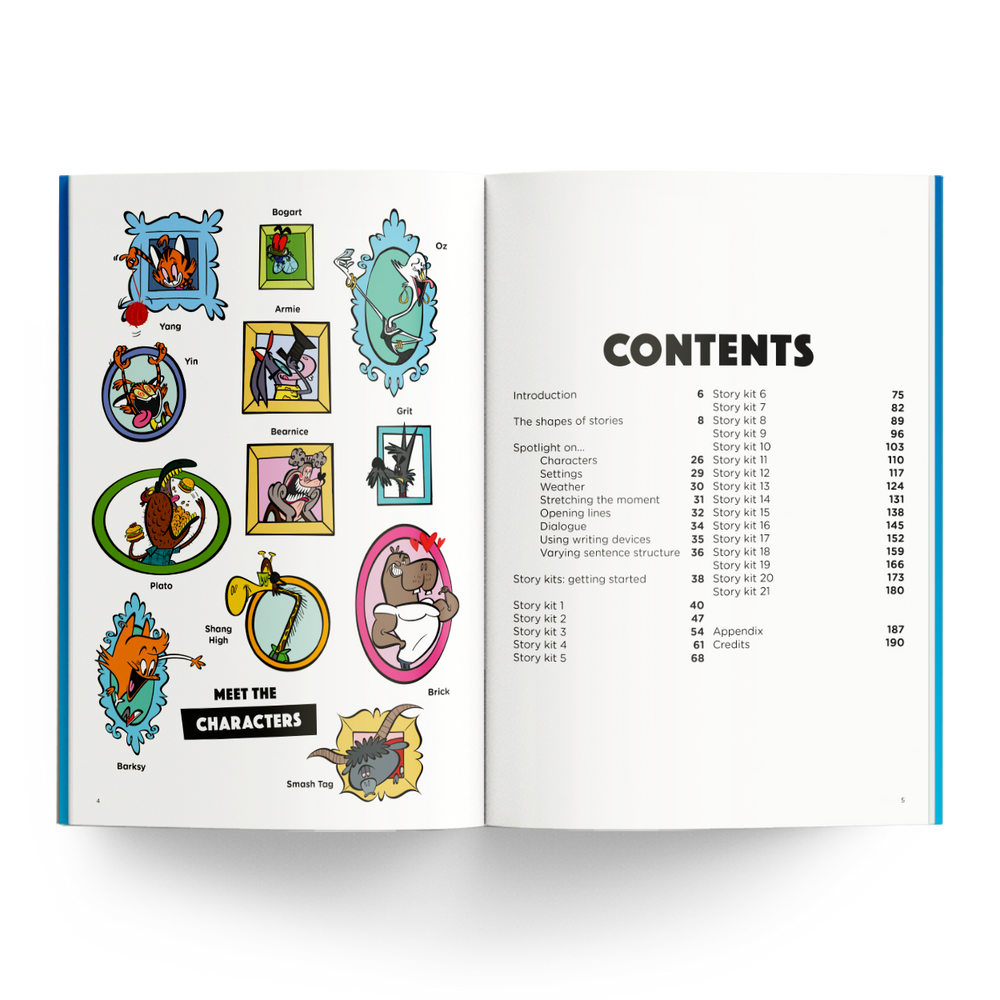How to Write a Story - Meet the Characters & Contents