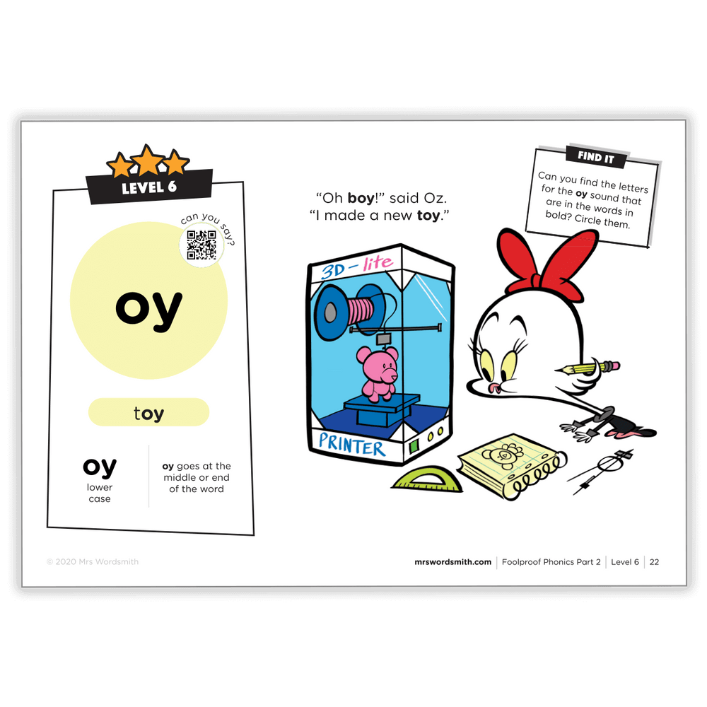 oy sound in toy - Level 6