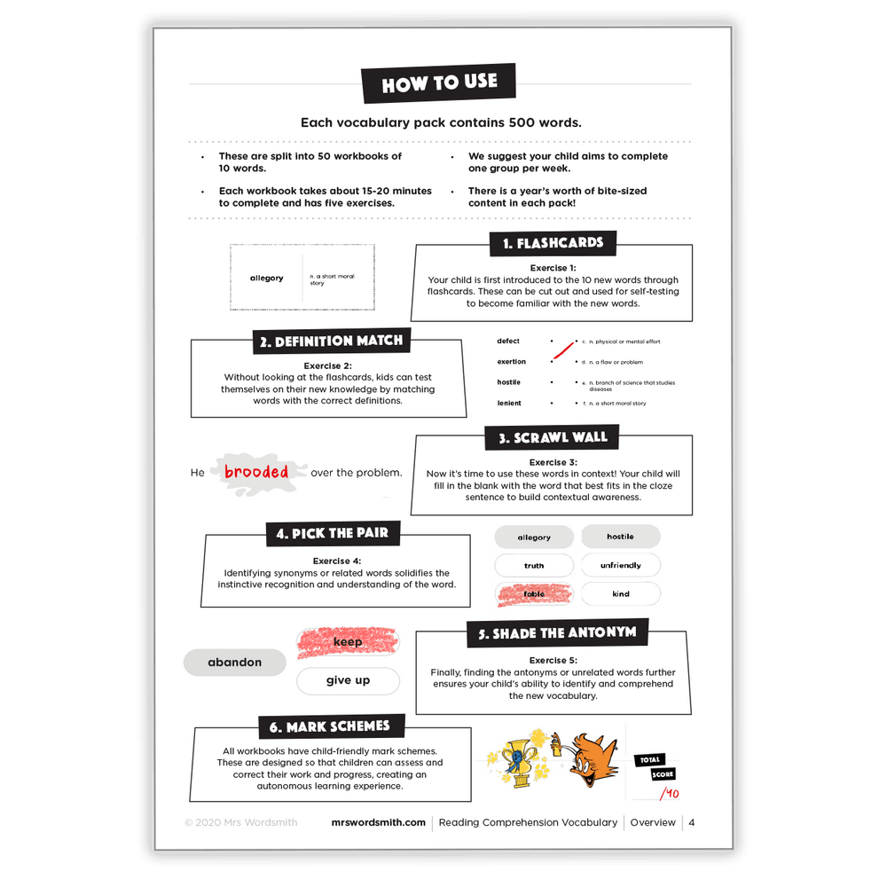 Reading Vocabulary Guide