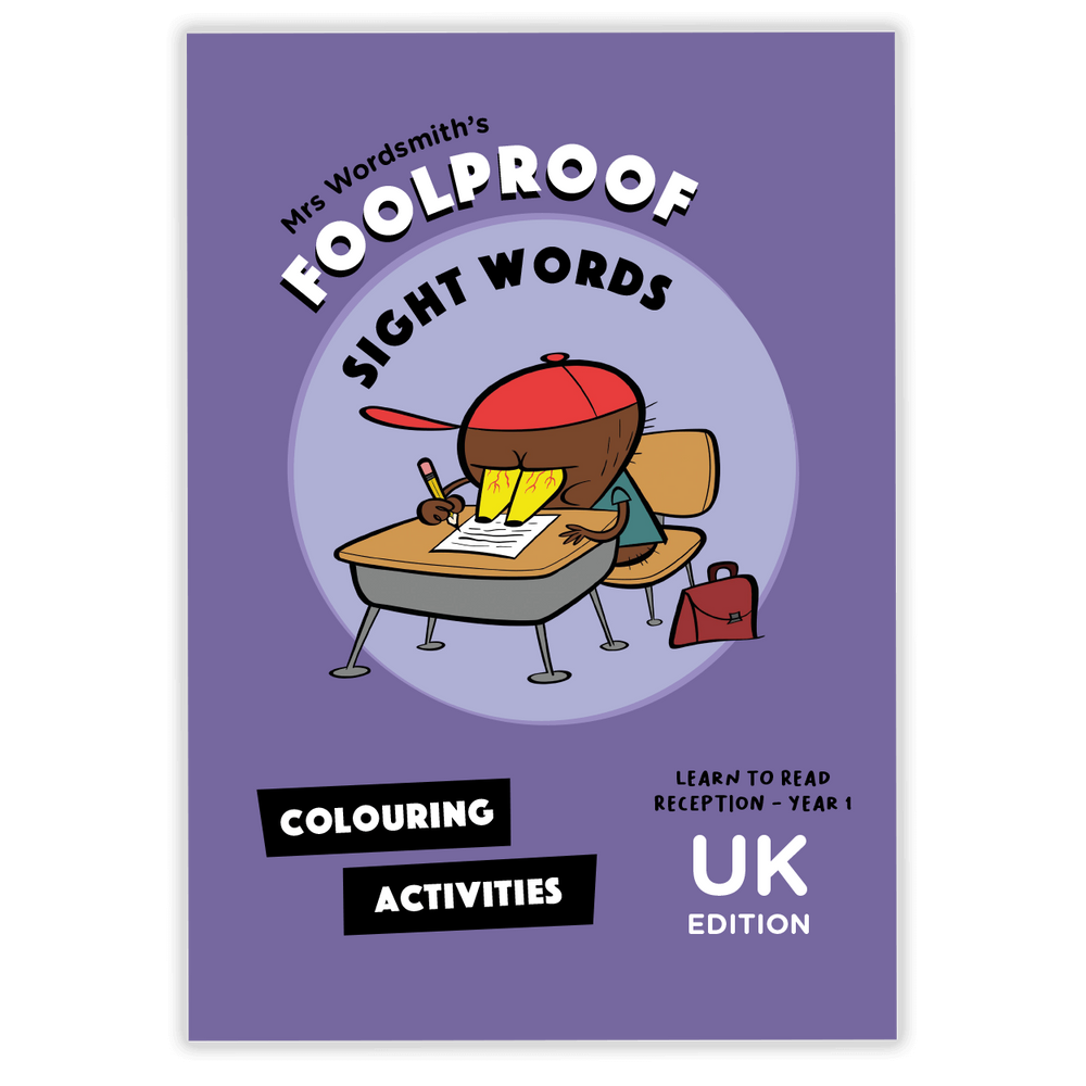 Sight Words Colouring Book UK Edition
