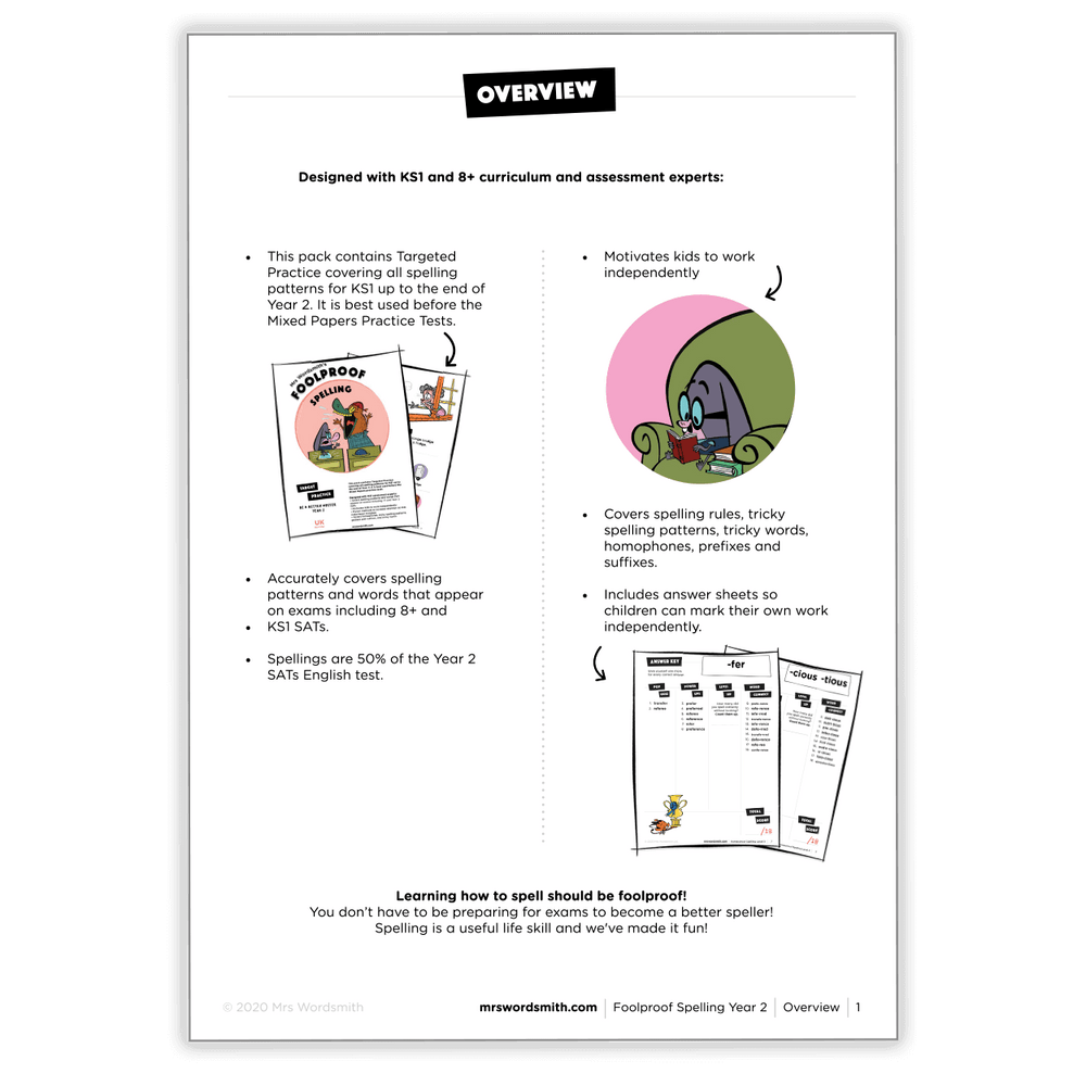 Footproof Spelling Y2 Target Practice Carousel - Overview