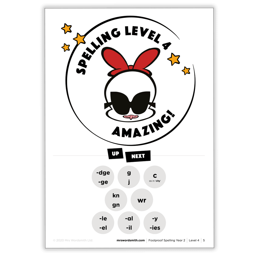 Spelling Level 4 - Amazing! Year 2 Target Carousel 4