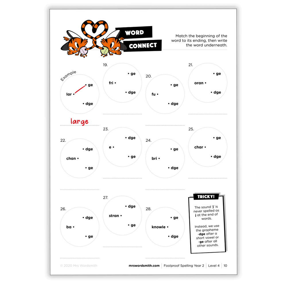 Word Connect matching exercise