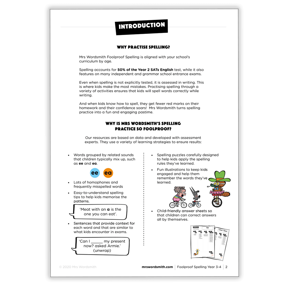 Spelling practice Year 3-4 introduction and benefits