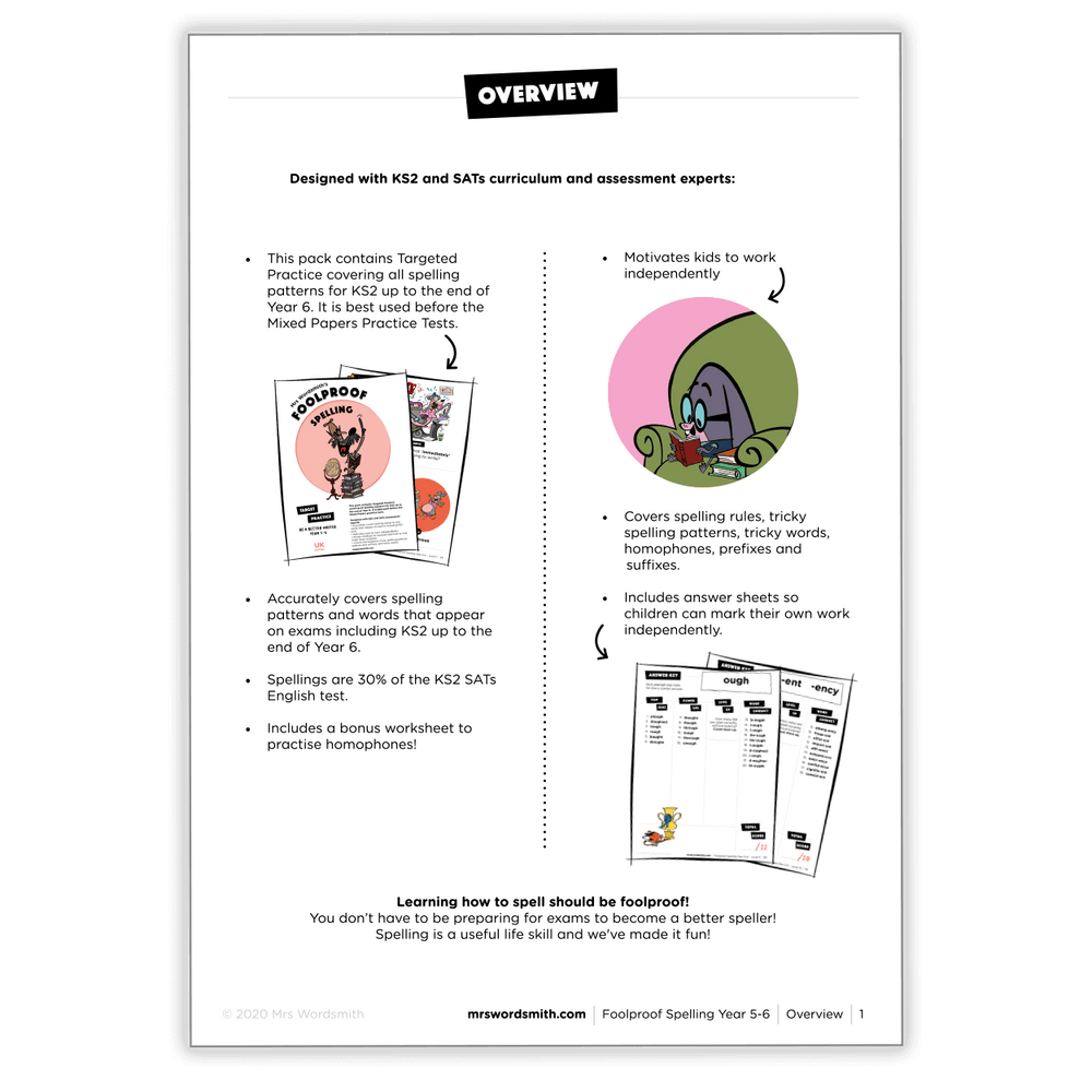 Spelling Y5-6 Target Practice Overview