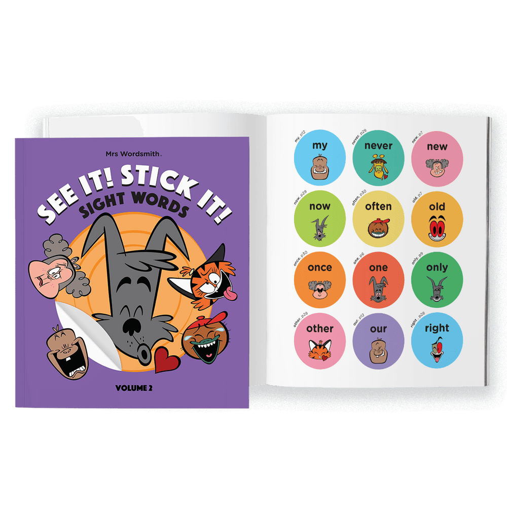 See It! Stick It! Sight Words book - Carousel 4