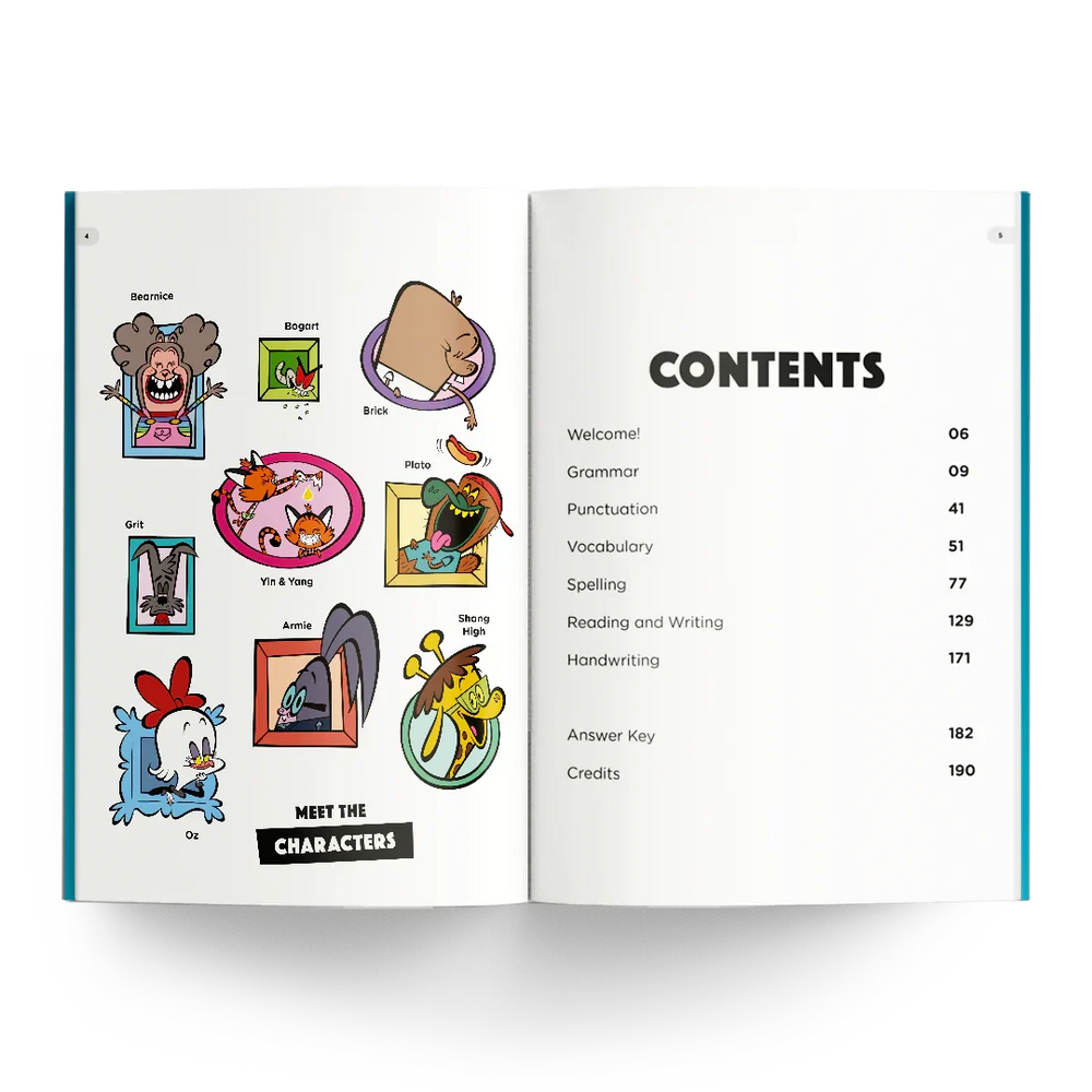 Year 2 Monumental Workbook - Contents & Character Meet
