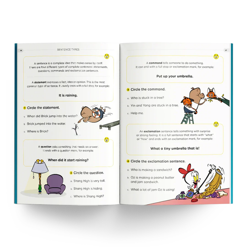 Sentence types and examples