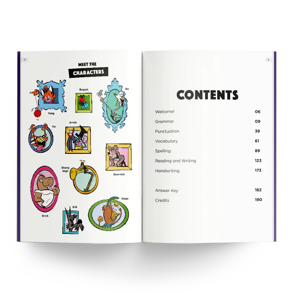 Year 3 Sensational Workbook - Characters & Contents