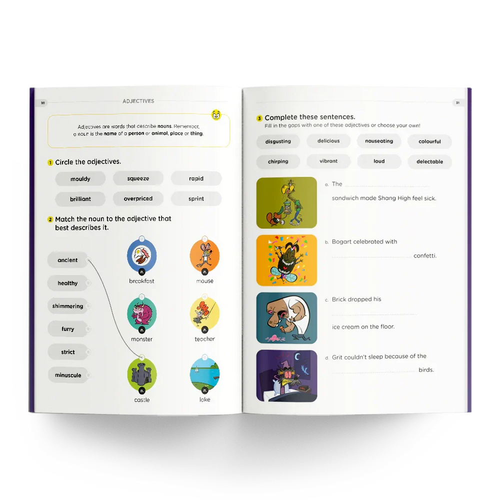 Year 3 Sensational Workbook - Adjective Exercises