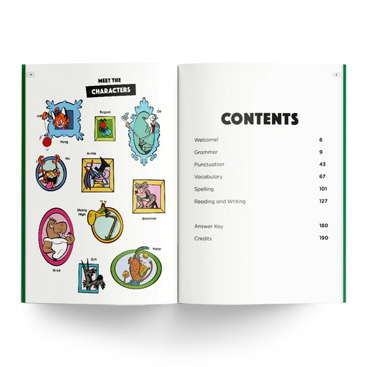 Year 4 Humungous Workbook - Meet the Characters & Contents