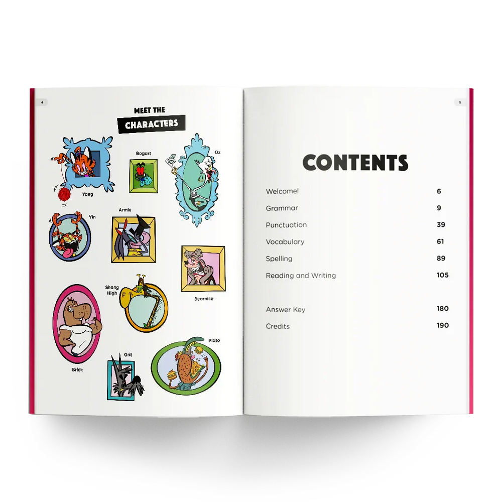 Year 5 Stupendous Workbook - Meet the Characters & Contents