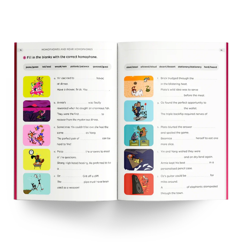 Homophones and Near Homophones