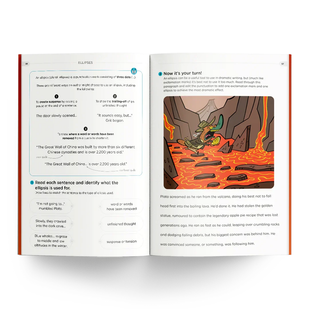 Year 6 Monumental Workbook page with text and illustrations