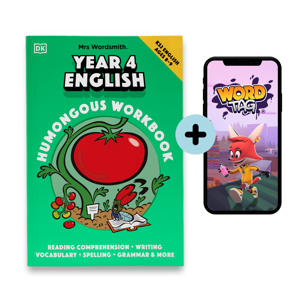 Year 4 English Humongous Workbook & Word Tag App