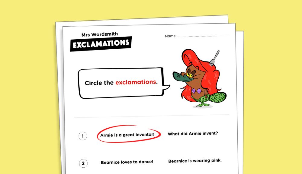 What is an exclamation?