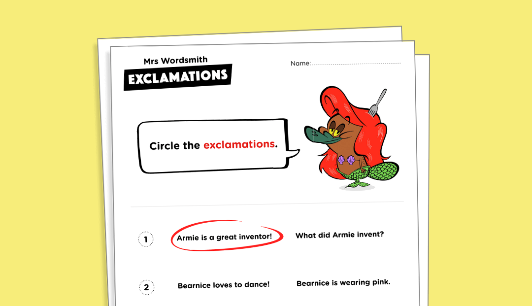 What is an exclamation?