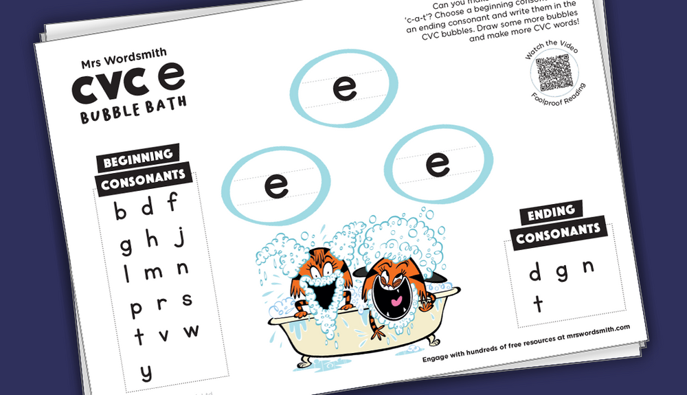 CVC words: e