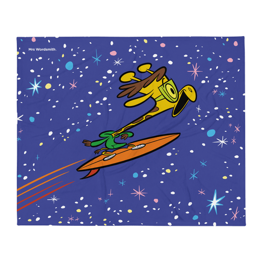 Surfing Giraffe in Space