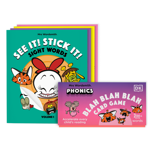 See It! Stick It! Sight Words & Phonics Card Game