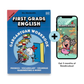 First Grade English Workbook & Readiculous App Mockup