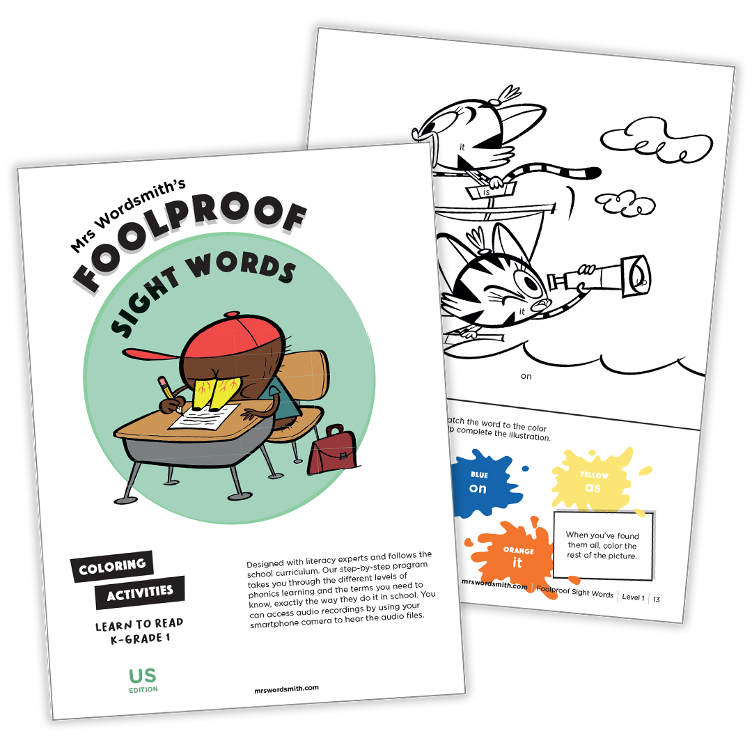 Grade 1 sight words coloring activity bundle (carousel 3)