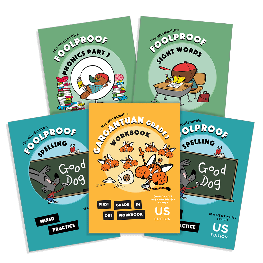 Grade 1 US workbook bundle cover