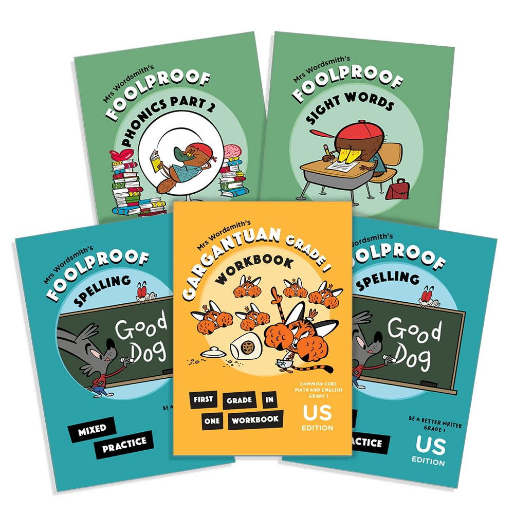 Grade 1 US workbook bundle cover