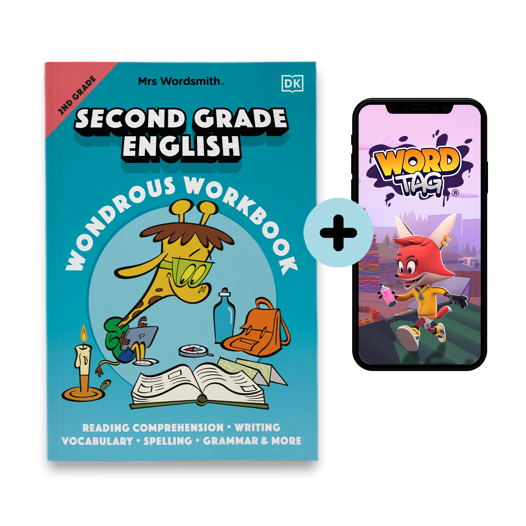 Grade 2 English workbook & Word Tag app