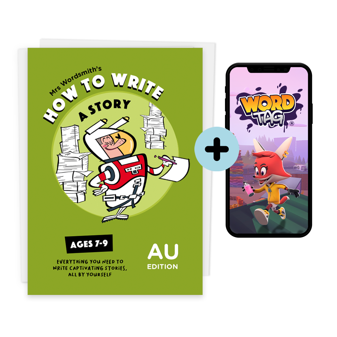 How to Write a Story (Ages 7-9) AU Edition & Word Tag Game