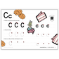 Letter C with cookies & cake (I Can Be a Butterfly)
