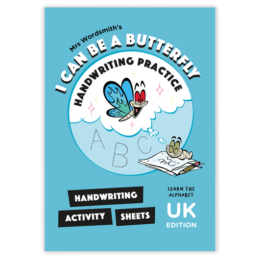 I Can Be a Butterfly Handwriting Practice - UK Edition Cover