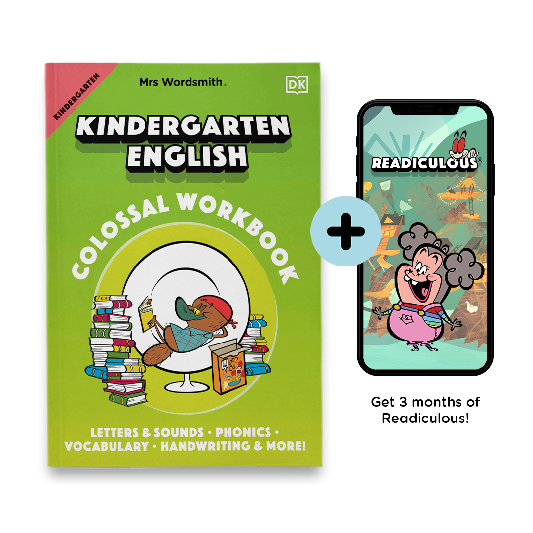 Kindergarten English Workbook & Readiculous App