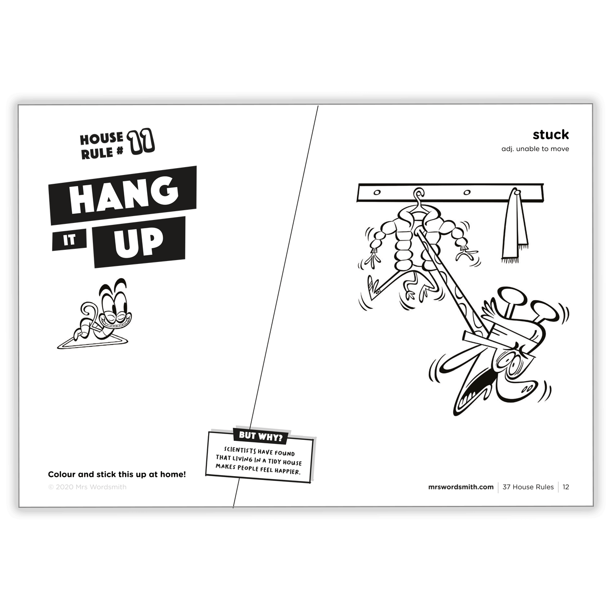 Hang It Up cartoon