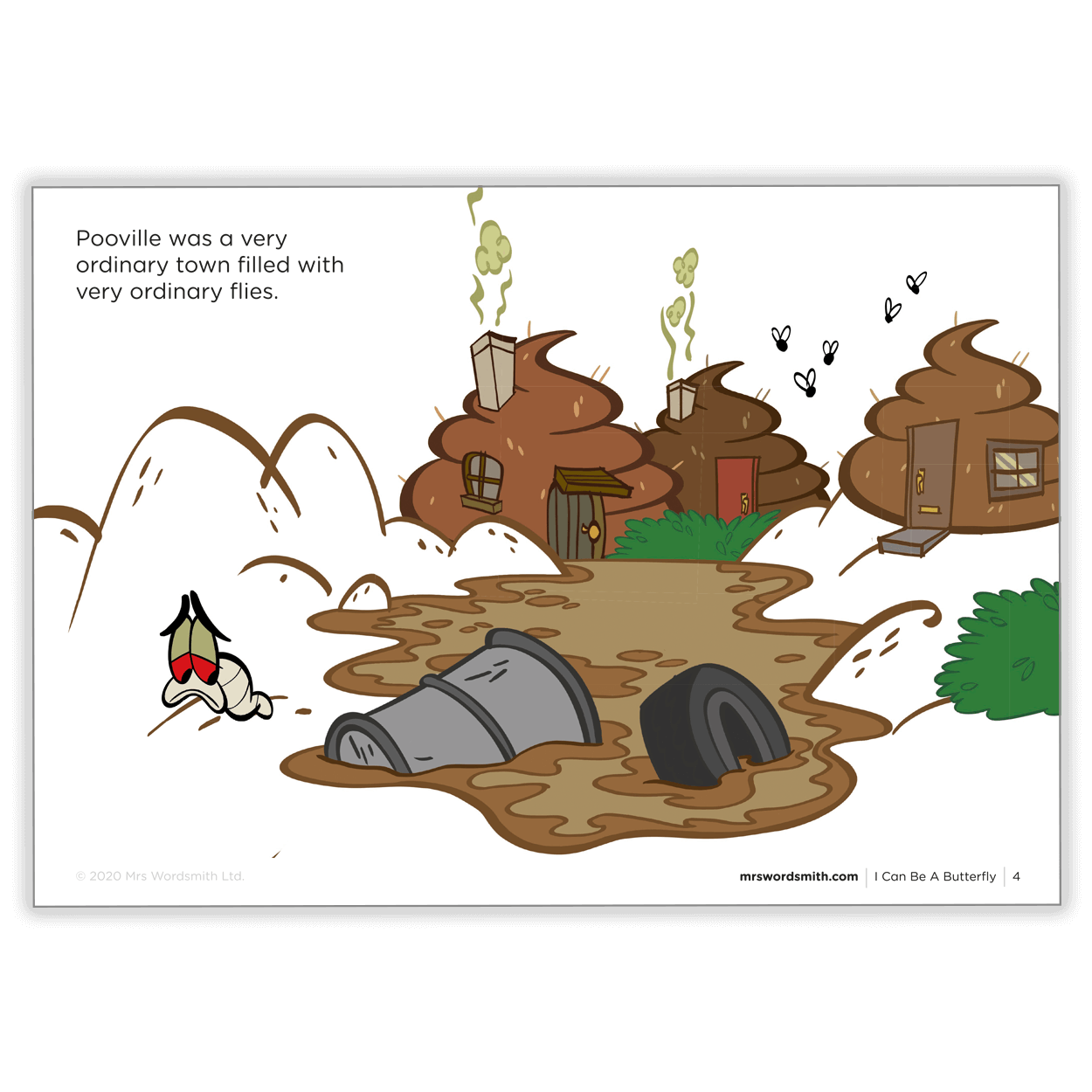 Pooville town illustration