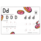 ABC Handwriting letter D tracing worksheet