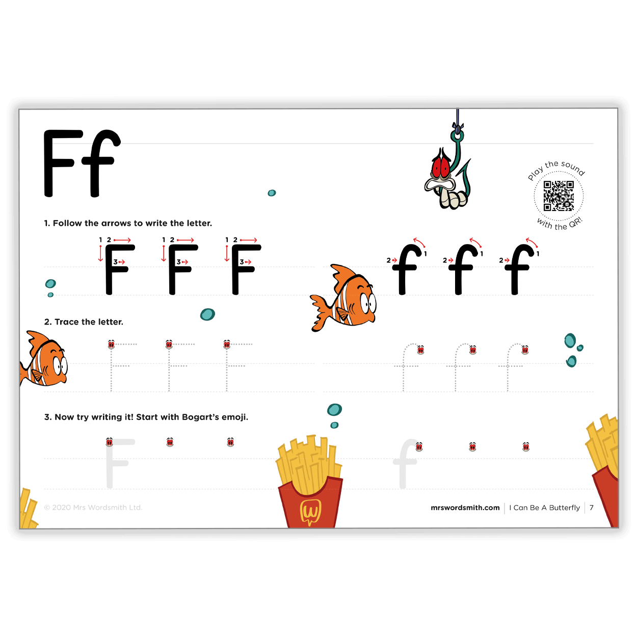 ABCHandwriting Ff writing practice - Carousel 3